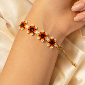 Aarunya Bloom Seed Bead Bracelet