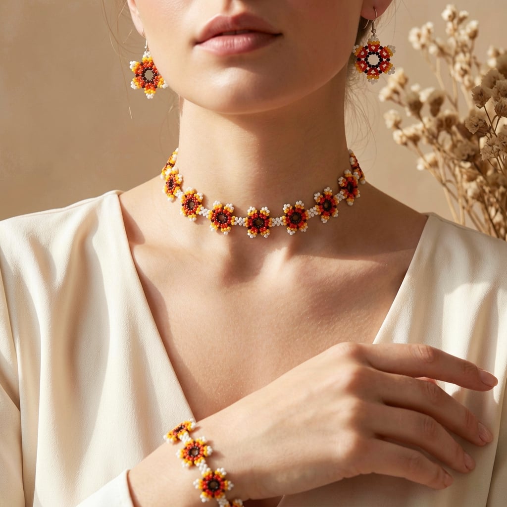 suryakiran-bloom-seed-bead-choker-set
