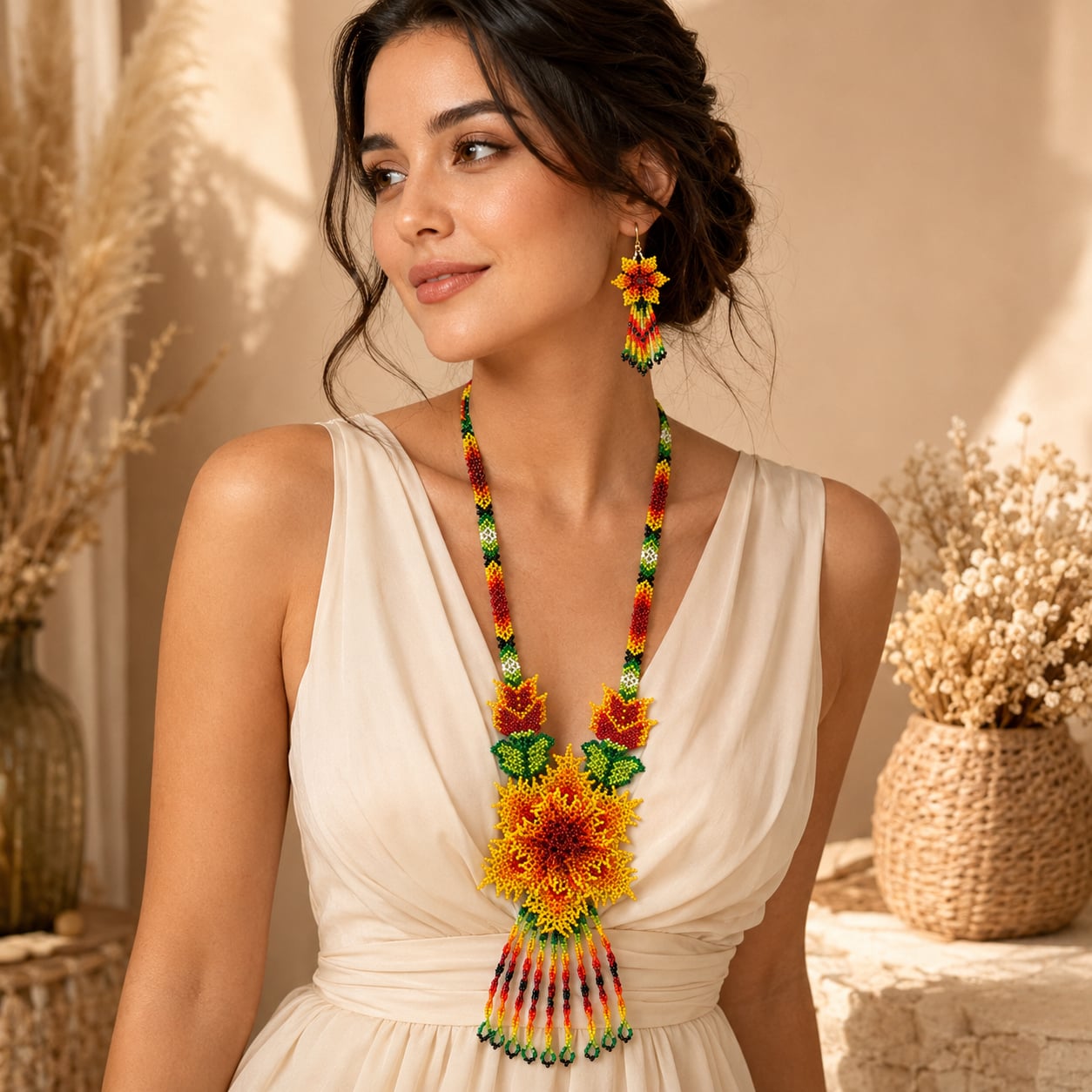 sunehri-bloom-tribal-inspired-beaded-long-necklace-set